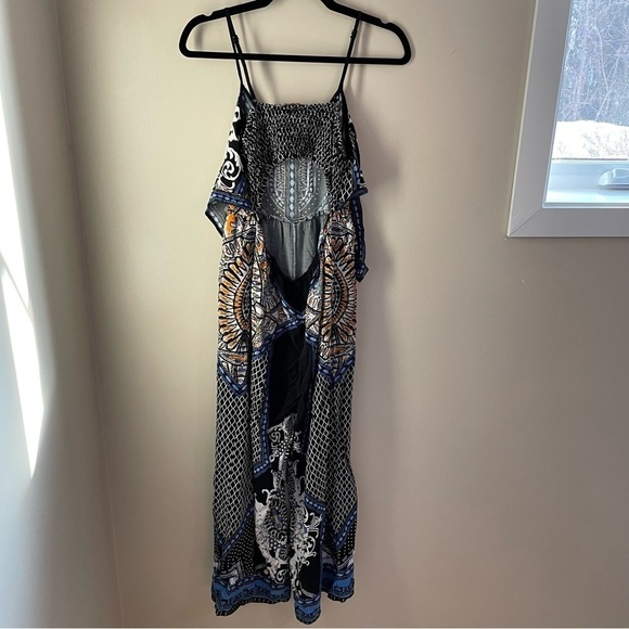 Flying Tomato Boho Print Cute Casual Jumpsuits- Sleeveless Romper Pants Jumpsuit - Picture 6 of 12